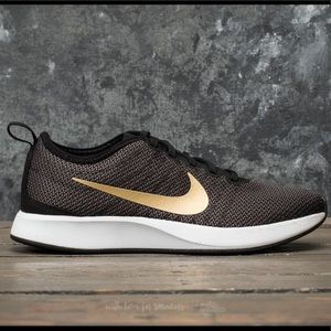 Nike dualtone racer black gold 10